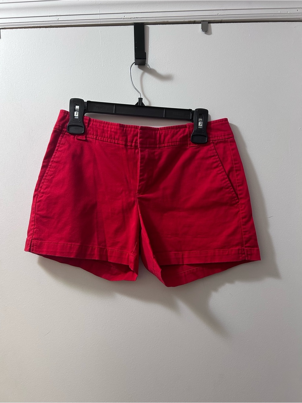New York & Company Women’s Classic Red Cotton Shorts